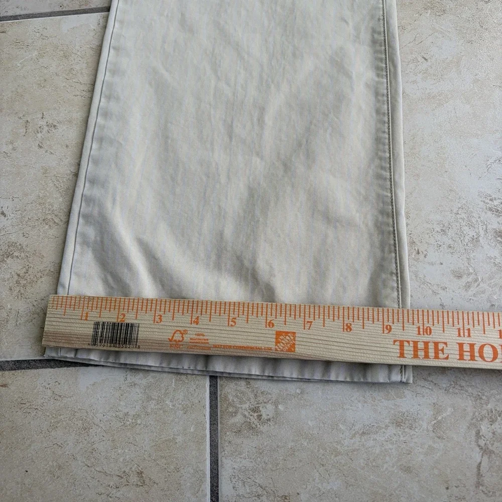 Vintage Banana‎ Republic Pants Mens 31x32 Beige Pinstriped Relaxed Fit Chino Y2K